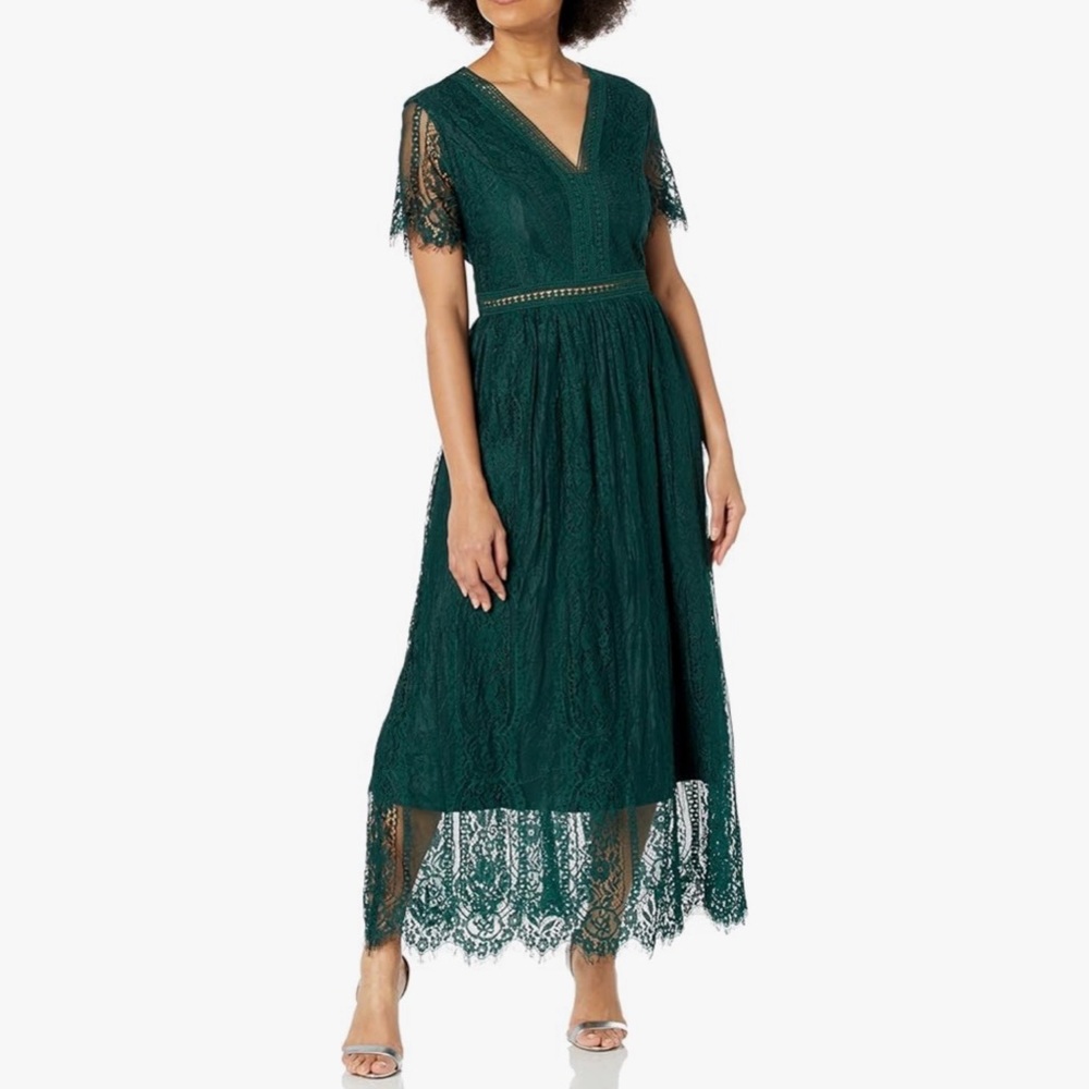 PRETTYGARDEN Women's Floral Lace Maxi Dress
